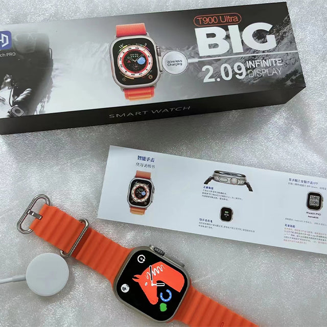 T900 Ultra Smart Watch / T900 Ultra 2 SmartWatch - 2.09 Infinite Display - 49MM Dial Size - Built-in Games - Bluetooth Calling - Crown Working