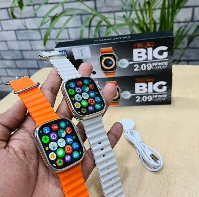 T900 Ultra Smart Watch / T900 Ultra 2 SmartWatch - 2.09 Infinite Display - 49MM Dial Size - Built-in Games - Bluetooth Calling - Crown Working